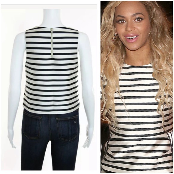 Topshop striped navy crop top seen on beyonce! - Picture 2 of 7